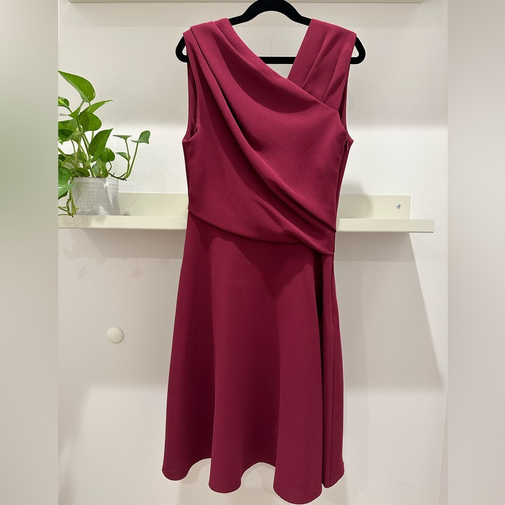Reiss berry mini dress asymmetrical neckline Size 0